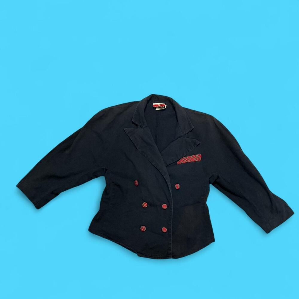 Rare vintage 1980s contempo casuals cropped blazer jacket